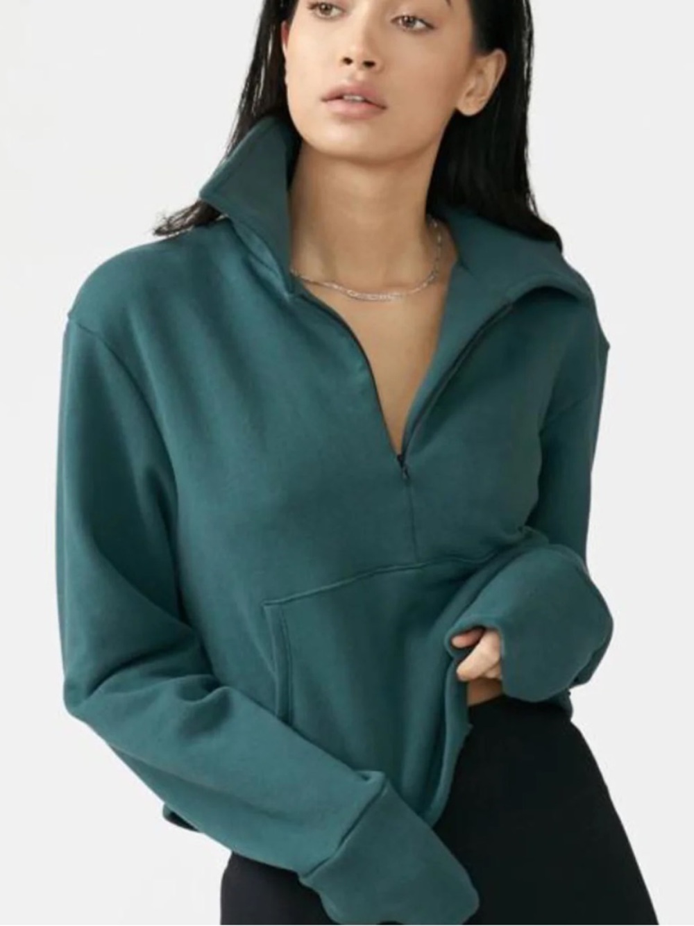 Joah Brown Aspen Half Zip Sweatshirt - Picture 2 of 8